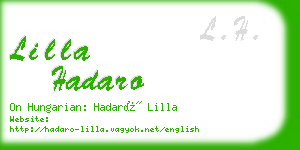 lilla hadaro business card